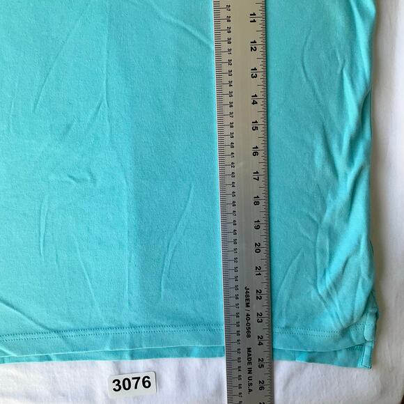 Chaps Men’s Short Sleeve Custom Fit Soft Polo Shirt Size M, Teal Blue - Picture 4 of 7